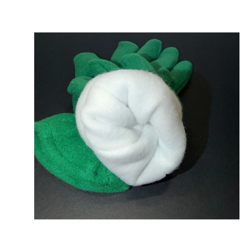 Green Four Directions Fleece Winter Gloves Lakota Medicine Wheel Embroidery
